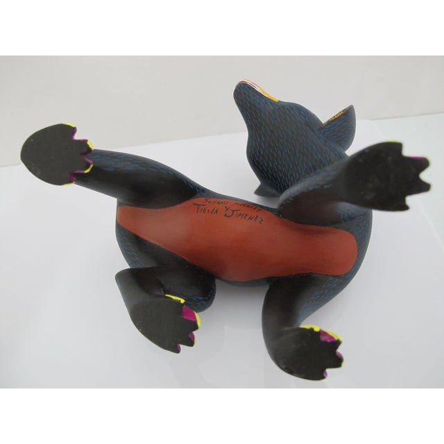 Oaxacan Alebrije Turning Fox Wood Carving Mexican Folk Art Figure Sculpture For Sale - Image 13 of 14