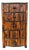 Vintage Burnt Bamboo 3 Drawer Chest Boho Storage Jewelry Cabinet MCM Decor For Sale