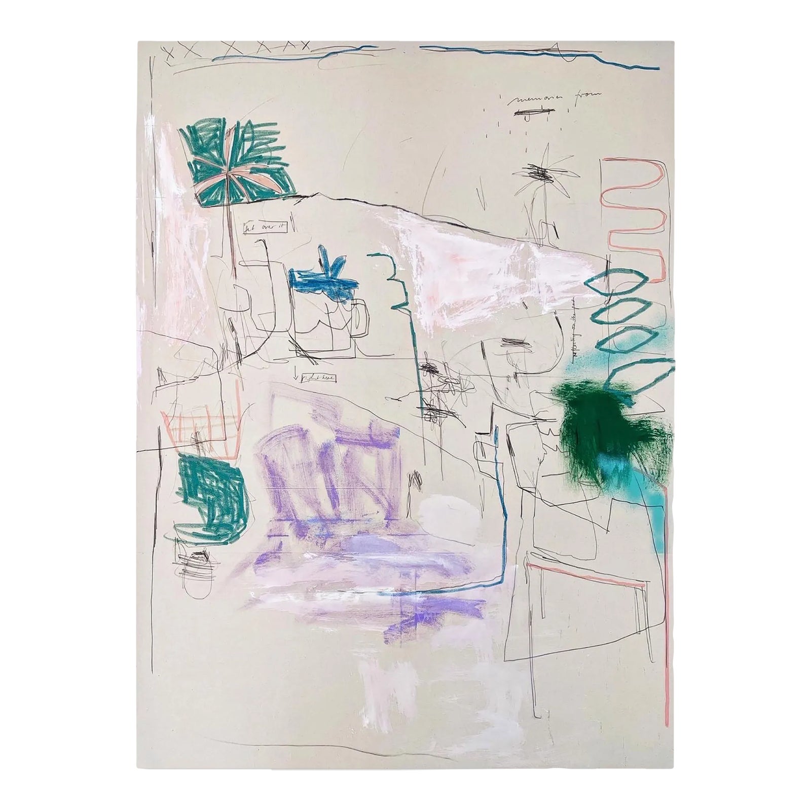 contemporary-abstract-acrylics-oil-chalk-on-raw-canvas-painting-get
