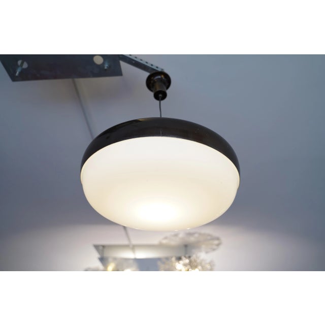 Mid-Century Modern Italian UFO Pendant Lamp from Stilnovo, 1950s For Sale - Image 9 of 11