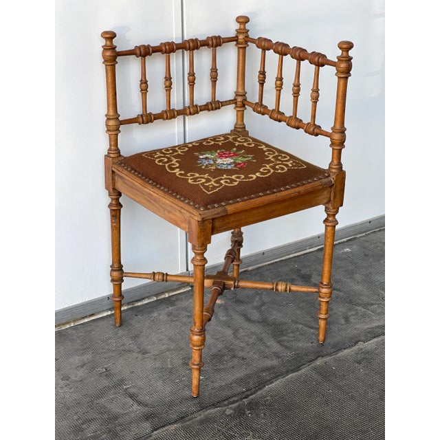 Antique Gilded Corner Chair Dimensions. 22 W ; 22 D ; 29 H