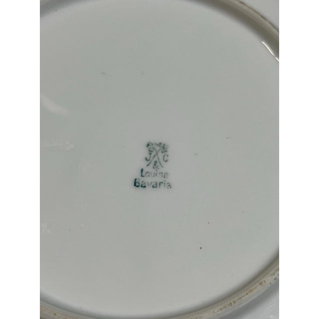 1970s Bavaria Ceramic Plate With Plums Accents For Sale - Image 4 of 5