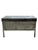 English Early 20th Century Industrial Metal Trunk Chest on Stand With Patina Finish For Sale - Image 3 of 18