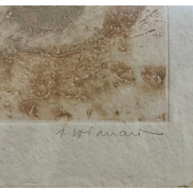 James Coignard, French Pop Art Modernist Textured Carborundum Etching Abstract James Coignard, c. 20th century For Sale - Image 4 of 10