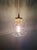 Early 20th century scalloped clear crystal pendant/lamp. Each pendant has been restored and rewired and is compatible with...