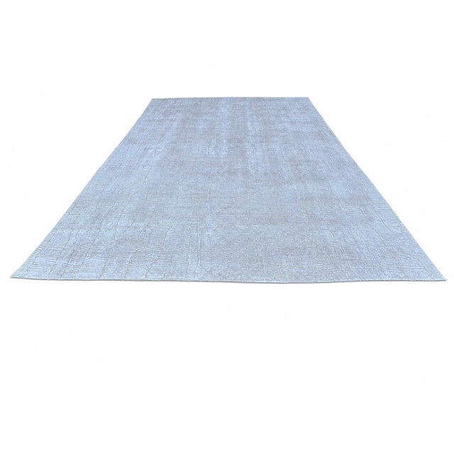Rh Lasya Silk & Wool Rug – 12' × 15' Sand | Hand-Knotted Silk & Wool For Sale - Image 15 of 18