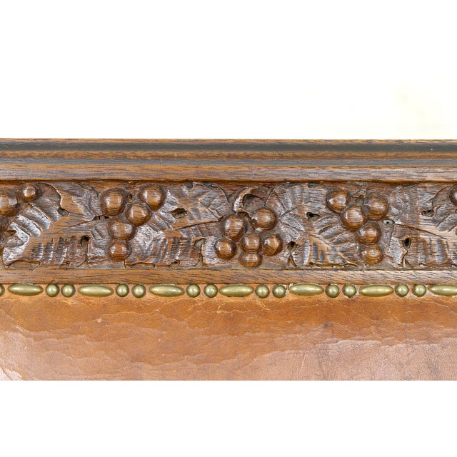 Art Deco Side Chairs in Carved Walnut attributed to Gauthier-Poinsignon, 1920s, Set of 6 For Sale - Image 6 of 18
