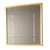 A striking architectural mirror by Global Views, featuring a refined gold leaf frame surrounding a dimensional beveled...