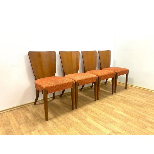 1960s Chairs by Jindřich Halabala, Former Czechoslovakia, 1960s, Set of 4 For Sale - Image 5 of 10