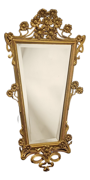 Art Nouveau Gilded Mirror, 1910s