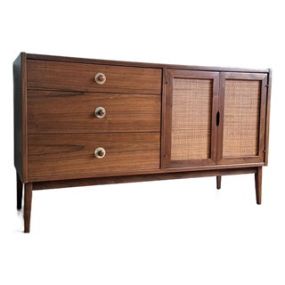 Vintage MCM Petite Credenza Attributed to Jack Cartwright for Founders For Sale