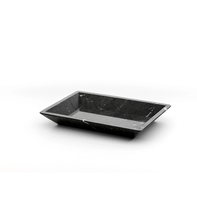 Black Marquina Marble Tray or Plate For Sale - Image 4 of 5