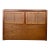 Scandinavian Modern Headboard W/ Cane Panels, Full For Sale
