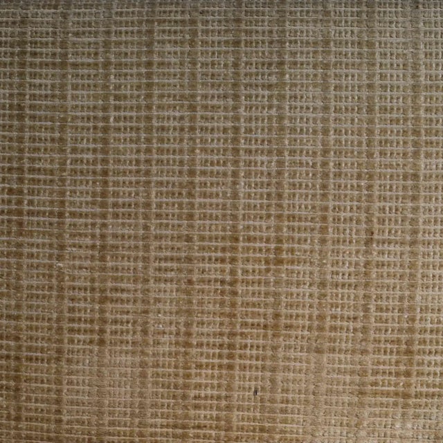 Late 20th Century Vintage Modern Chaise Lounge in Off White Chenille For Sale - Image 5 of 6