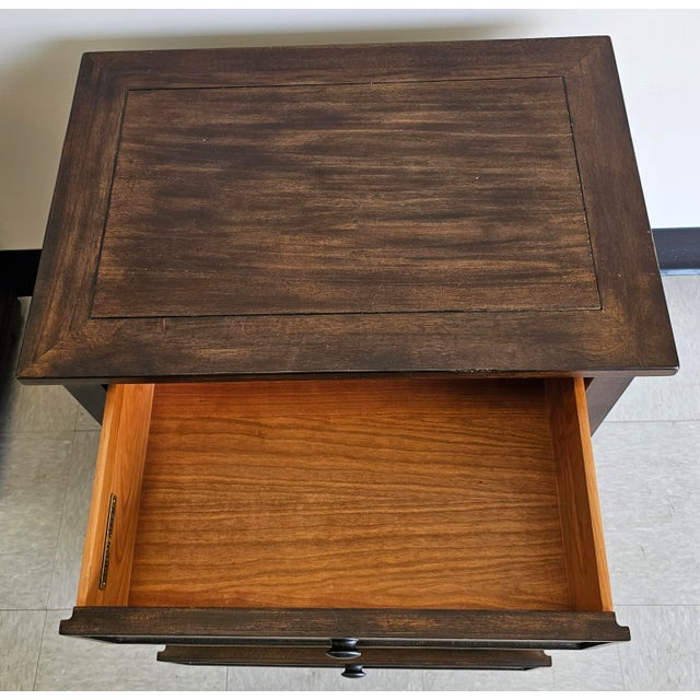 Pair Ethan Allen Reeves Collection Bedside Chests Nightstands For Sale - Image 11 of 12