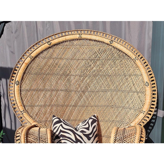 Plastic 1960s Boho Peacock Chair For Sale - Image 7 of 13