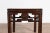 Wood Chinese Vintage Qing Style Side Table with Dark Patina and Carved Medallions For Sale - Image 7 of 13