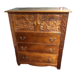 Early 20th Century Victorian Style High Boy Dresser