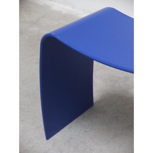 Blue Blue M Stool by Jørgen Møller for Askman, 1990s For Sale - Image 8 of 12