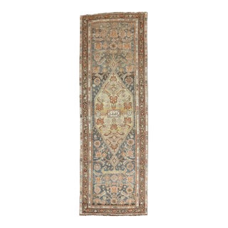 Kurdish Antique Persian Medallion Runner - 2'10" x 8' For Sale