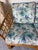 Vintage Ficks Reed Style Bamboo Rattan Sofa With Floral Print Upholstery/ Sold For Sale - Image 9 of 12