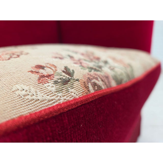 1970s Spanish Sofa in Velour with Ash Legs, Denmark, 1970s For Sale - Image 5 of 18