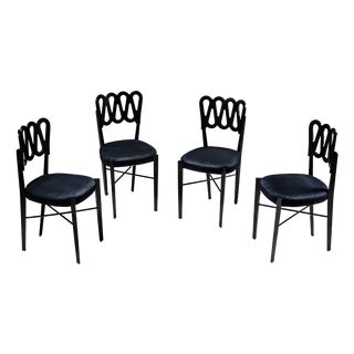 Model G6G Dining Chairs by Gio Ponti for Montina, Italy, 1969, Set of 4 For Sale