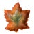 Vintage Orange Ceramic Leaf Ashtray/Catchall For Sale
