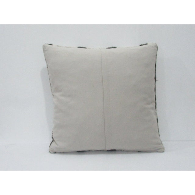 Traditional Hemp Brown & White Kilim Pillow For Sale - Image 3 of 4