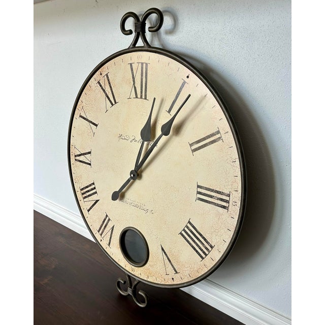 Large Howard Miller Magellan Wall Clock For Sale In Dallas - Image 6 of 7