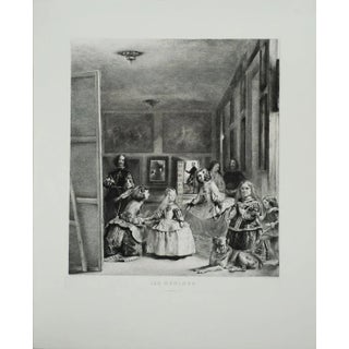 1990s Diego Velazquez 'Les Menines' Renaissance Gray France Etching For Sale