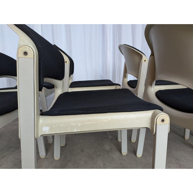 Vintage Stackable Chairs by Aeon Mondial, 1980s, Set of 8 For Sale - Image 9 of 18
