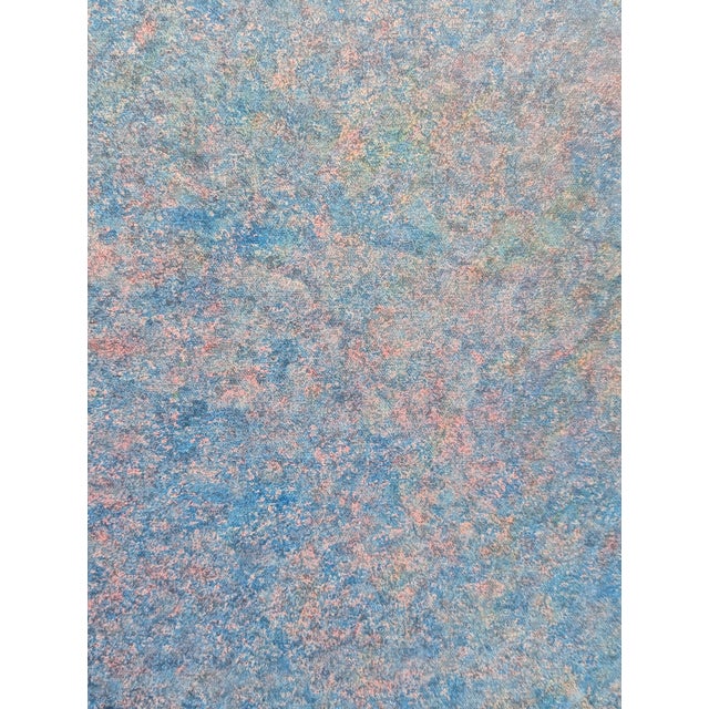 1980s 1980s Geometric Abstract Acrylic Painting on Canvas by B. Wilson "Spatter Series No. 2," Framed For Sale - Image 5 of 8