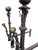 Antique Spanish Revival Brass and Wrought Iron Fireplace Andirons – Pair For Sale In San Francisco - Image 6 of 7