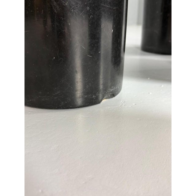 Il Colonnato Round Table in Black Marble attributed to Mario Bellini for Cassina, 1970s For Sale - Image 12 of 14