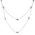 1990s Bvlgari 18k White Gold Parentesi Chain Necklace For Sale
