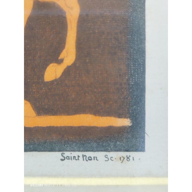 Jean-Baptiste-Claude-Richard De Saint-Non, Castore, 1781, Etching, Framed For Sale - Image 4 of 5