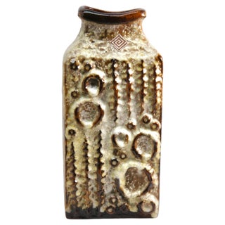 7802-30 Ceramic Rectangular Vase from Carstens, West Germany, 1960s For Sale