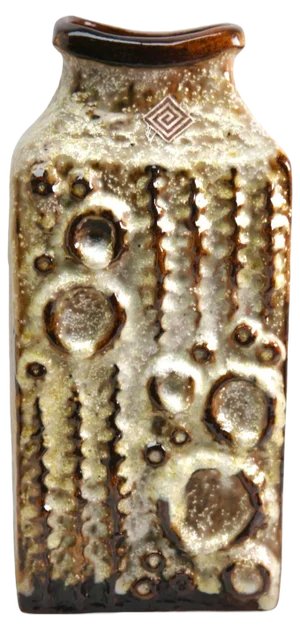 7802-30 Ceramic Rectangular Vase from Carstens, West Germany, 1960s