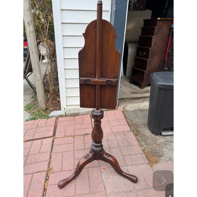 19th Century Candle Stand Pedestal Table Georgian Antique Reproduction by Rosenbach For Sale - Image 4 of 7