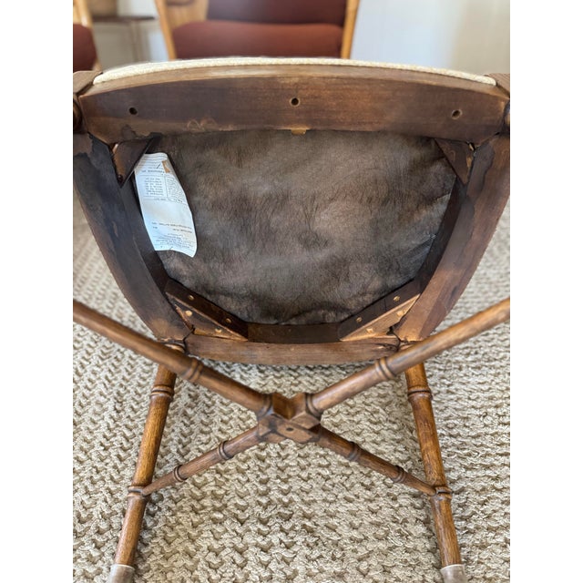 A Mid Century Modern Side Chair by Drexel With a Bamboo Design, Circa 1970s. For Sale - Image 9 of 12