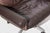Mid-Century Modern Swivel Lounge Chair in Brown Leather, 1960s For Sale - Image 10 of 11