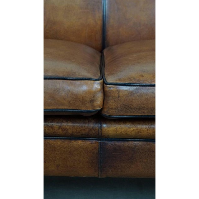 Art Deco Two-Seater Sofa in Sheepskin For Sale - Image 13 of 16