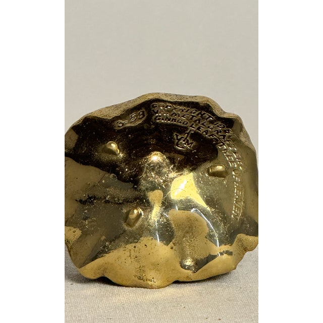 Mid 20th Century Vintage Mid Century Brass Ginkgo Leaf Dish From Virginia Metalcrafters For Sale - Image 5 of 5