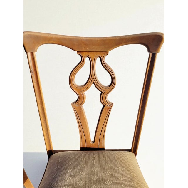 Antique English Oak Dining Chairs, 1890s, Set of 4 For Sale - Image 6 of 14