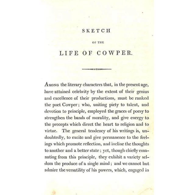 "Cowper, Illustrated by a Series of Views, in or Near, the Park of Weston-Underwood" 1803 Cowper, William For Sale - Image 9 of 13