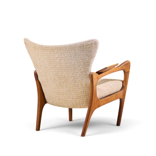 Adrian Pearsall for Craft Associates 2291-C Mid Century Walnut Lounge Chairs - Pair For Sale - Image 10 of 12