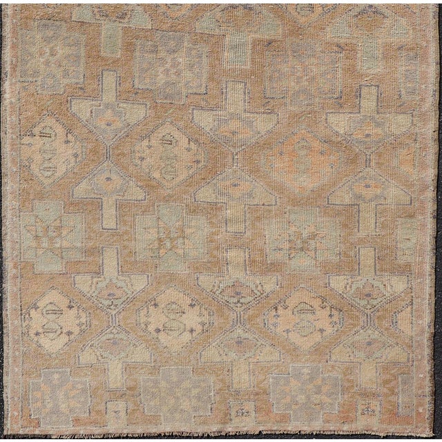 Antique Konya Rug With Soft Sand, Warm Beige, Pale Taupe, and Faded Clay For Sale - Image 4 of 12