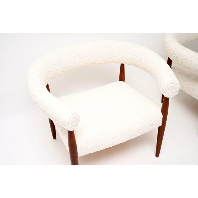 Wood Vintage Danish Ring Chairs by Nanna Ditzel for Kolds Savvaerk, 1950, Set of 2 For Sale - Image 7 of 11