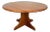 Mid-Century Modern Round Teak Coffee Table With Sculptural Pedestal Base For Sale